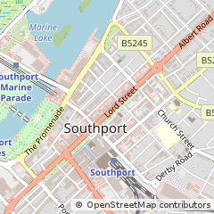 Map of Southport, Merseyside