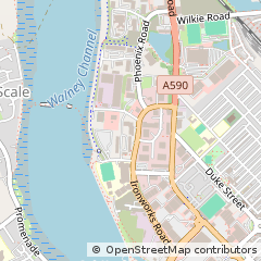Map of Barrow-in-Furness, Cumbria
