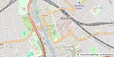 Map of Barking, Essex