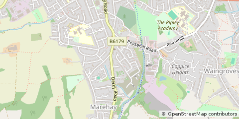 Map of Ripley, Derbyshire