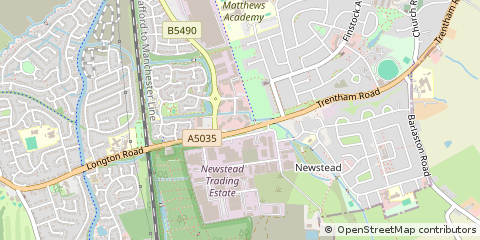 Map of Oswestry, Shropshire