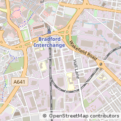 Map of Bradford, West Yorkshire