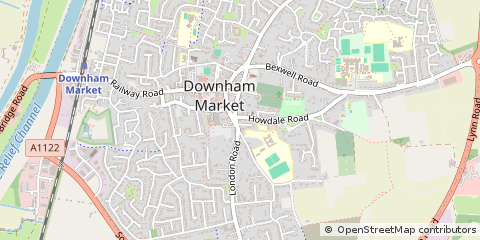 Map of Downham Market, Norfolk