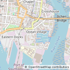 Map of Southampton, Hampshire