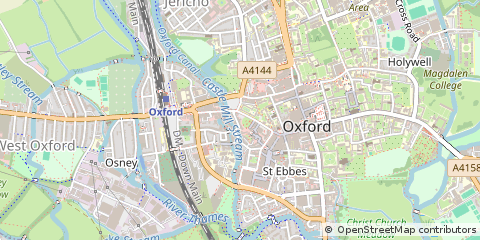 Map of Oxford, Oxfordshire
