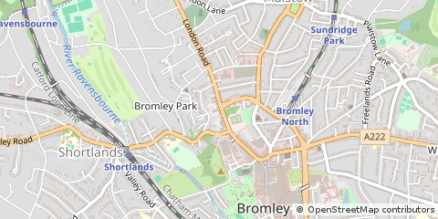 Map of Bromley, Kent
