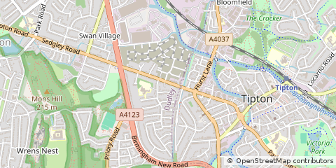 Map of Tipton, West Midlands