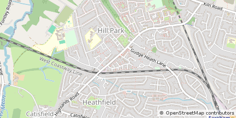 Map of Fareham, Hampshire