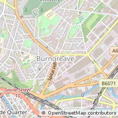 Map of Sheffield, South Yorkshire