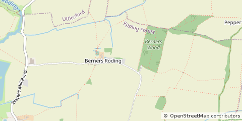 Map of Ongar, Essex