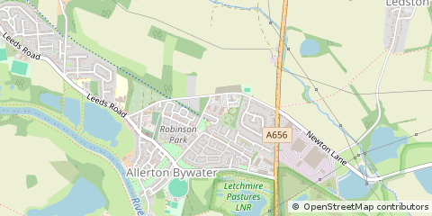 Map of Castleford