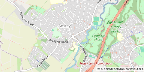 Map of Leicester, Leicestershire