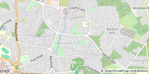 Map of Bracknell, Berkshire
