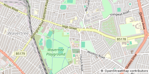 Map of Liverpool, Merseyside