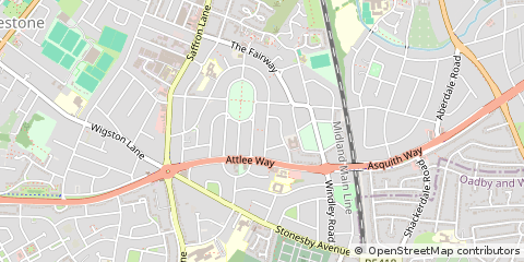 Map of Leicester