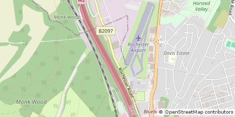 Map of Rochester, Kent