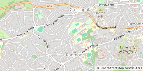 Map of Sheffield