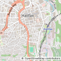 Map of Halifax, West Yorkshire