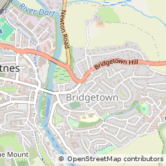 Map of Totnes, Devon