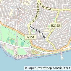 Map of Southsea, Hampshire