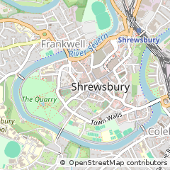 Map of Shrewsbury, Shropshire