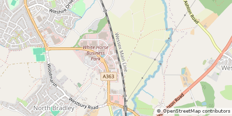 Map of Trowbridge, Wiltshire