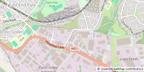 Map of Leeds, West Yorkshire