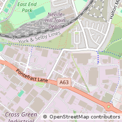 Map of Leeds, West Yorkshire