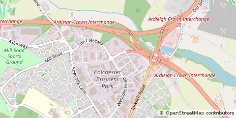 Map of Colchester, Essex