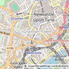 Map of Newcastle Upon Tyne