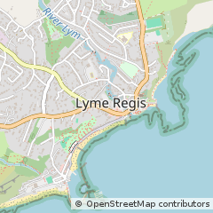 Map of Lyme Regis, East Sussex