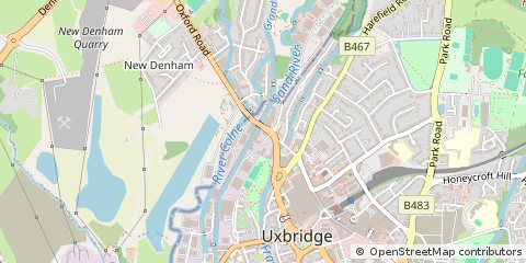 Map of Uxbridge