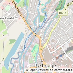 Map of Uxbridge