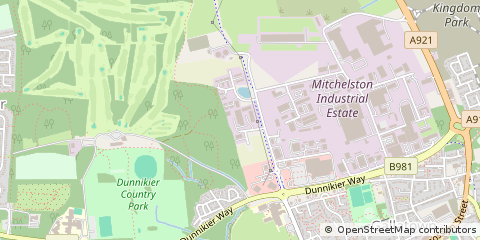 Map of Kirkcaldy, Fife