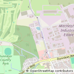 Map of Kirkcaldy, Fife