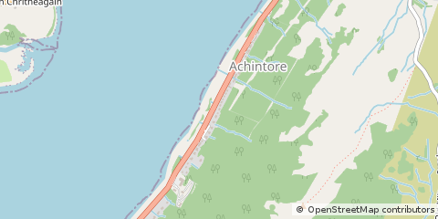 Map of Fort William, Inverness-shire