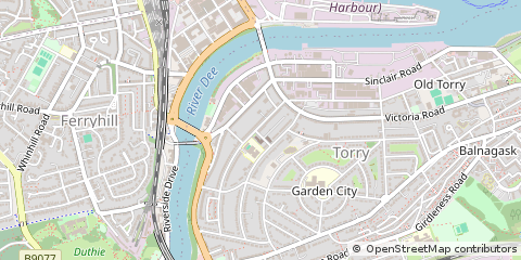 Map of Aberdeen