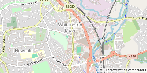 Map of Derbyshire