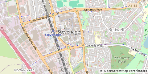 Map of Stevenage