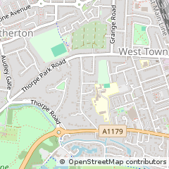 Map of Peterborough, Cambridgeshire