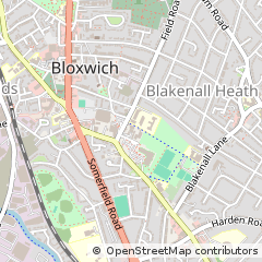 Map of Walsall, West Midlands
