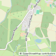 Map of Fordham, Colchester