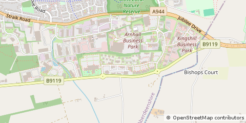 Map of Westhill, Aberdeenshire
