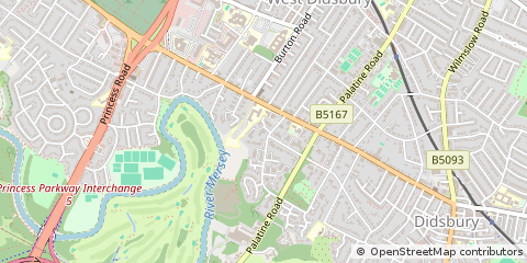 Map of Manchester, South Yorkshire
