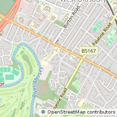 Map of Manchester, South Yorkshire