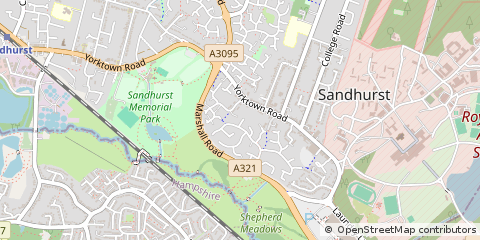 Map of Sandhurst