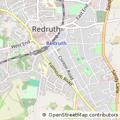 Map of Redruth, Cornwall