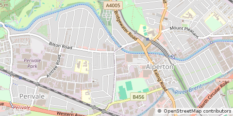 Map of Alperton, Wembley