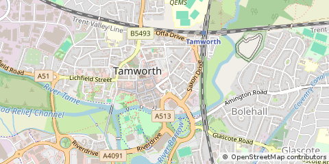 Map of Tamworth