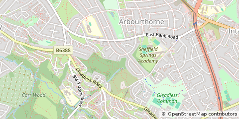 Map of Sheffield